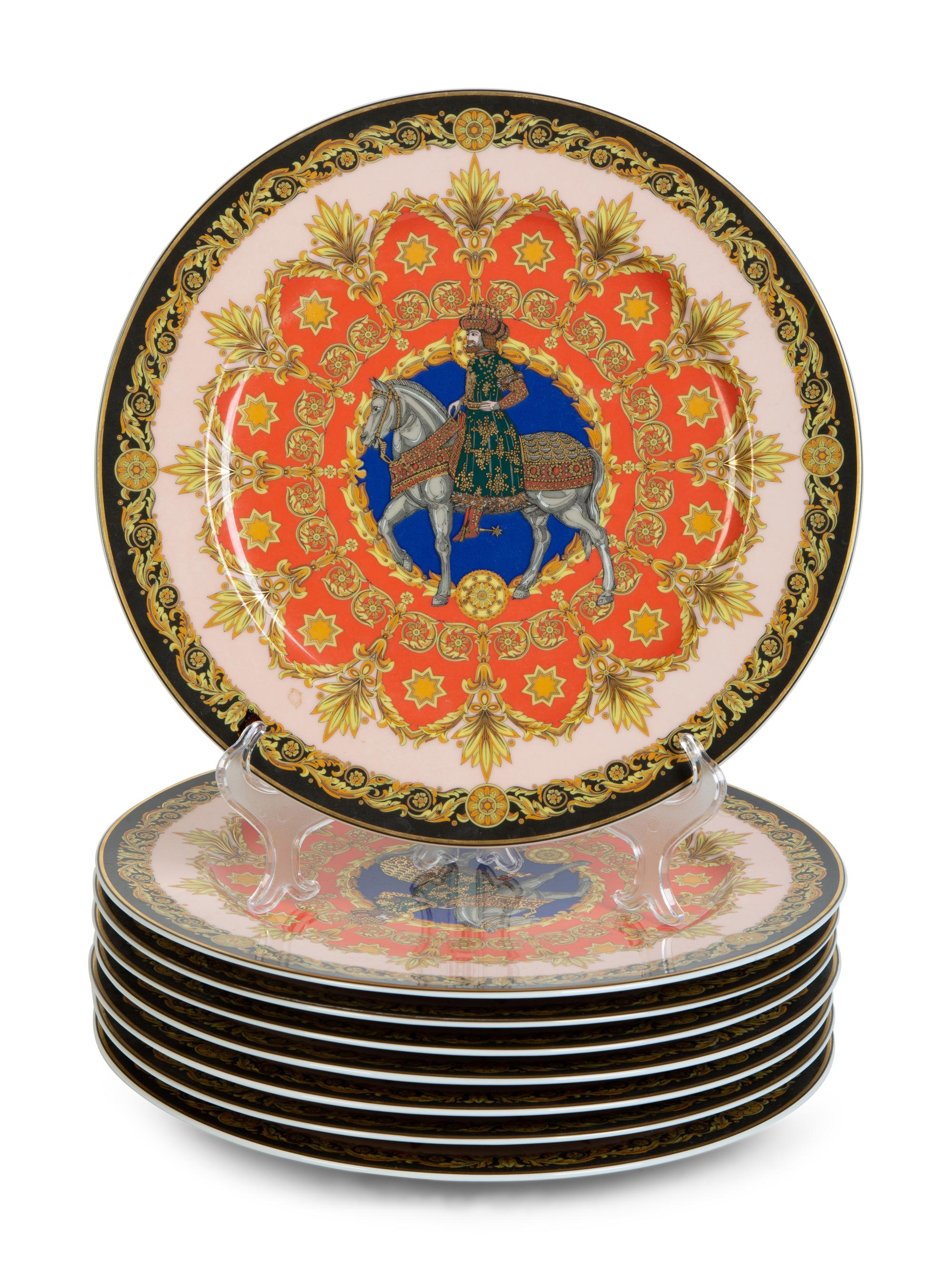 Set of Eight Versace for Rosenthal Christmas Plates — 20TH CENTURY