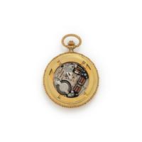BUCCELLATI, UNIVERSAL GENEVE, 18K YELLOW GOLD HUNTER CASE POCKET WATCH
