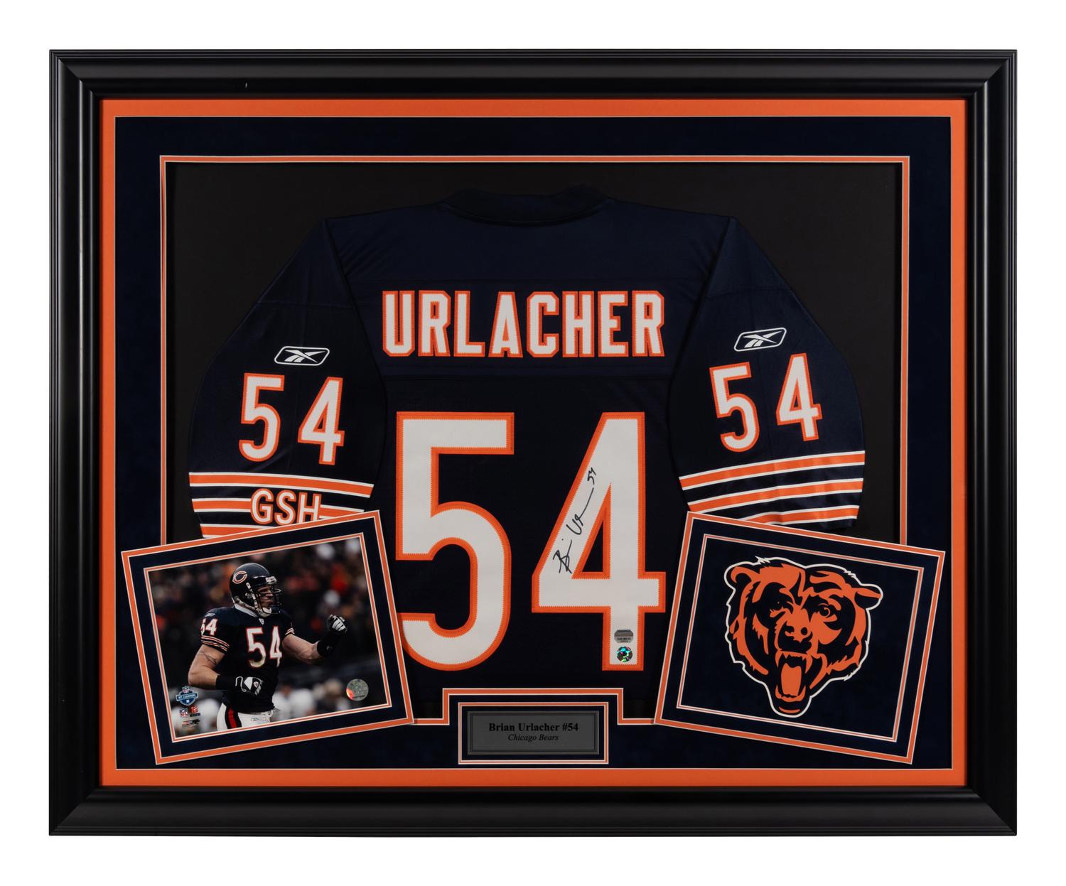 A Group of Four Brian Urlacher Signed Autograph Items (Beckett Authentication Services BAS Certified),