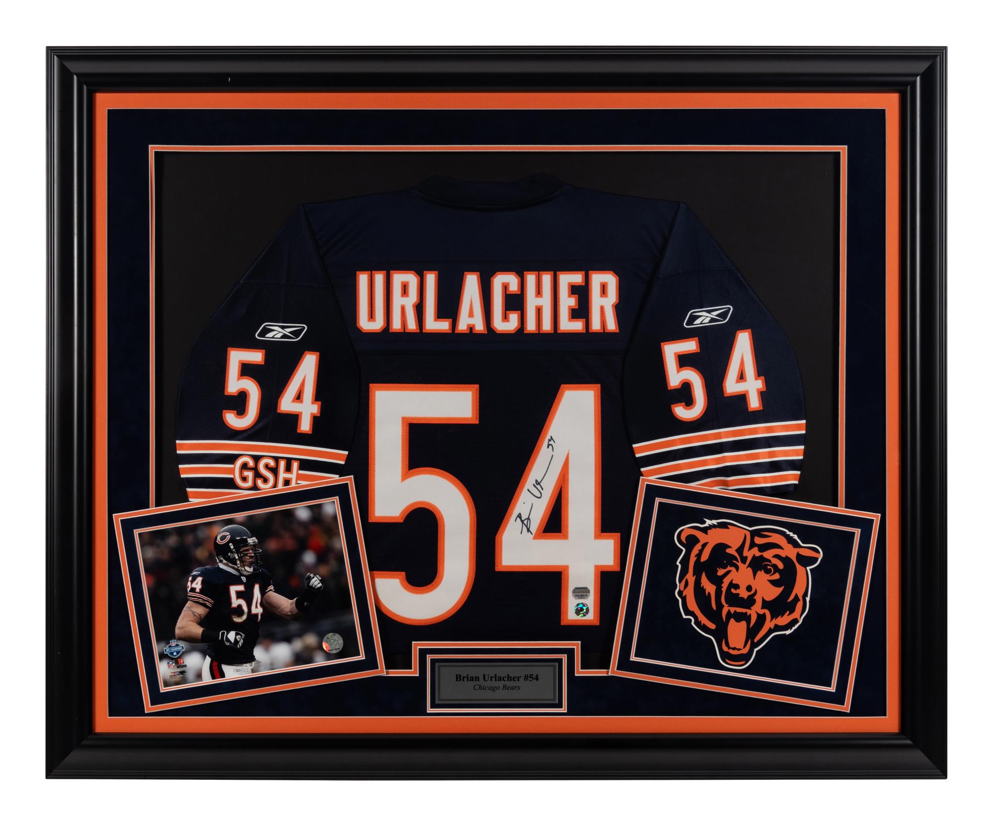 A Group of Four Brian Urlacher Signed Autograph Items (Beckett Authentication Services BAS Certified),