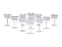 Eleven Baccarat Champagne Coupes