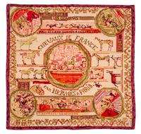 An Hermes 90cm Silk Scarf, 36"x36".