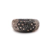 DIAMOND AND COLORED DIAMOND RING