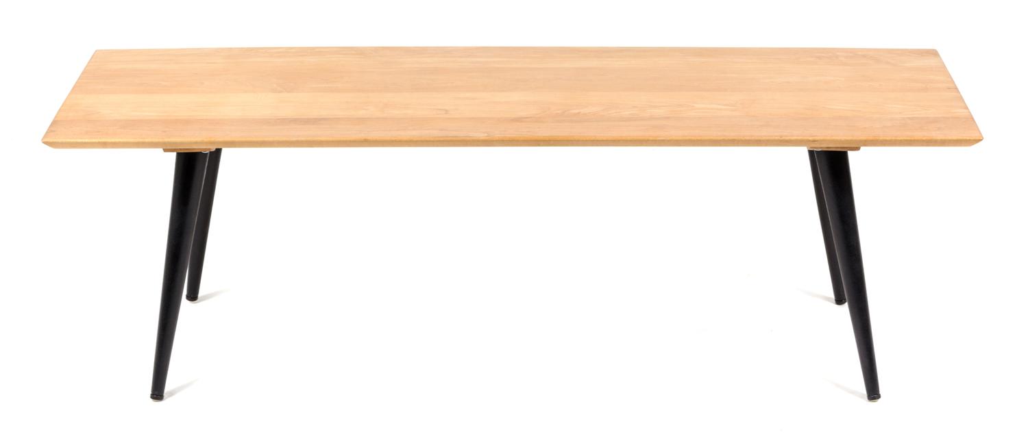 A Planner Group Low Coffee Table, Paul McCobb for Winchendon Furniture Height 15 x width 48 x depth 17 7/8 inches.