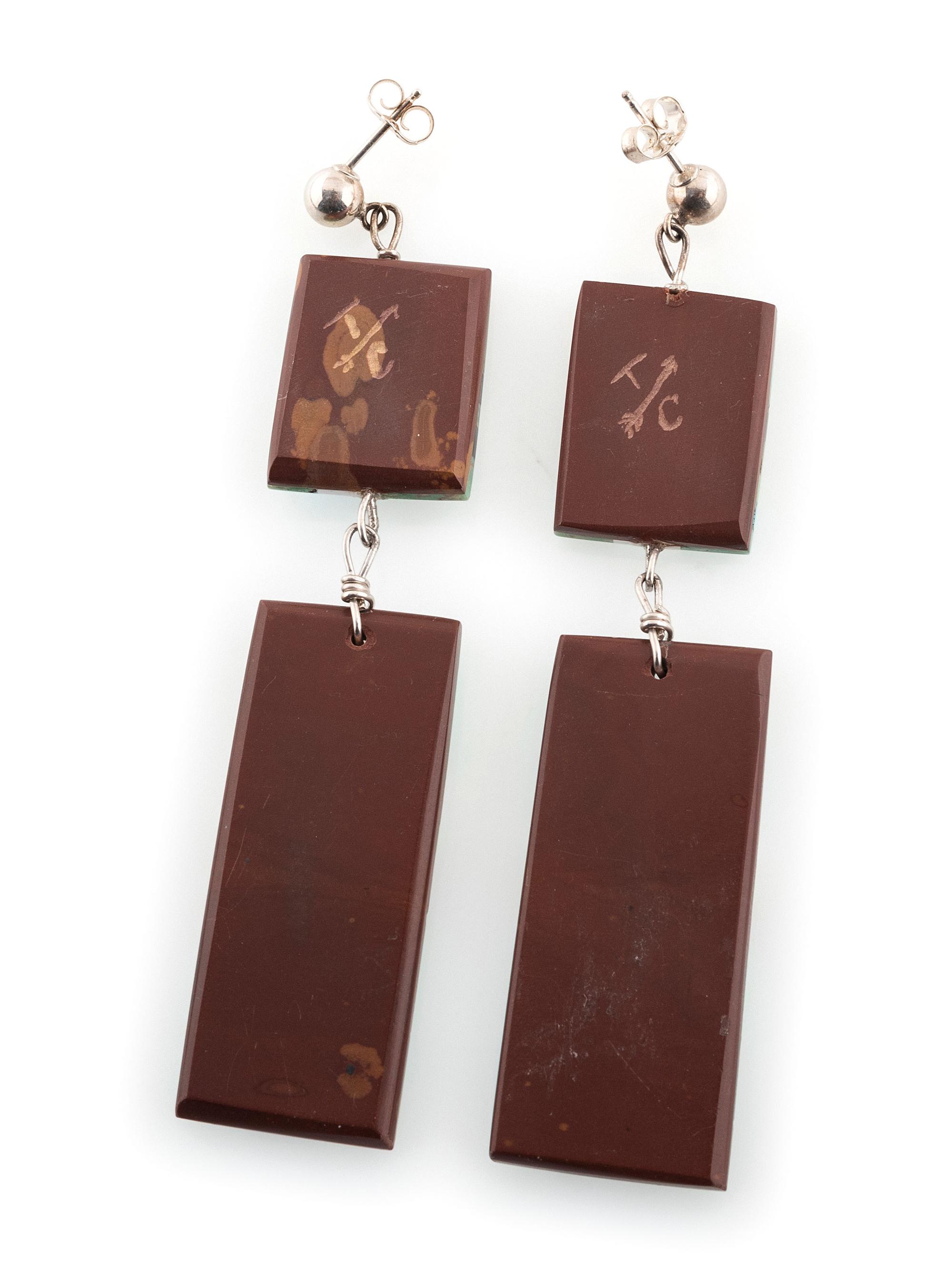 Pueblo and Zuni Hook and Post Earrings
