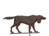 A Copper Bloodhound Weathervane with Directionals