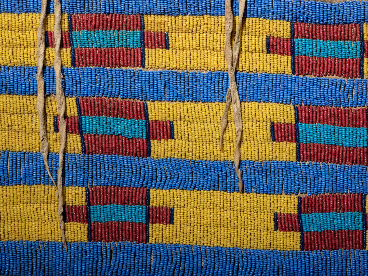 Sioux Beaded Hide Possible Bags, Matched Pair