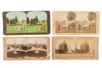[CIVIL WAR]. A group of 38 stereoviews, highlighted by images of the Grand Review at Washington, DC, the National Cemetery and other locations in Arlington, VA, and later aviation views.