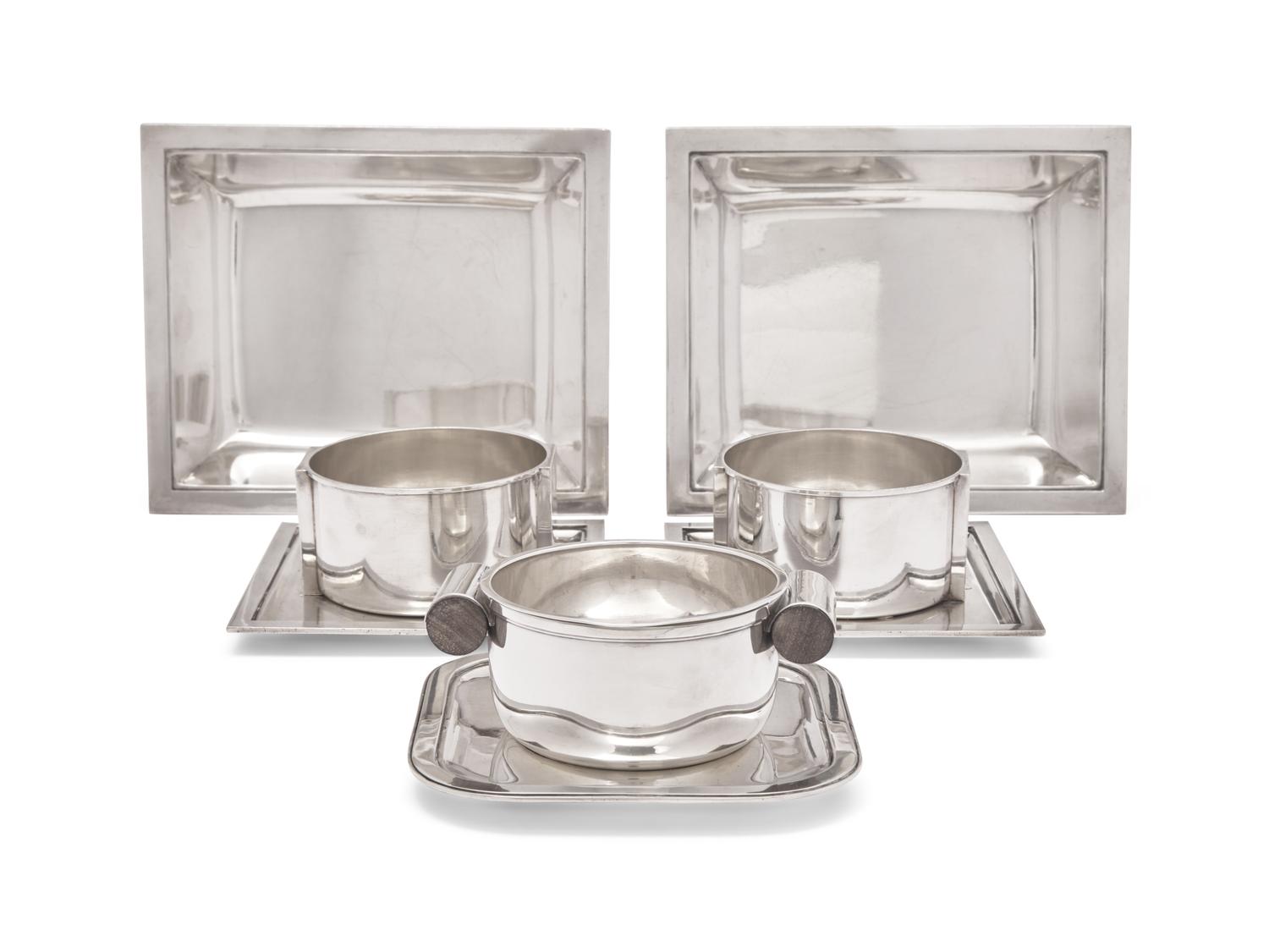 A Group of Puiforcat .950 Silver Table Articles