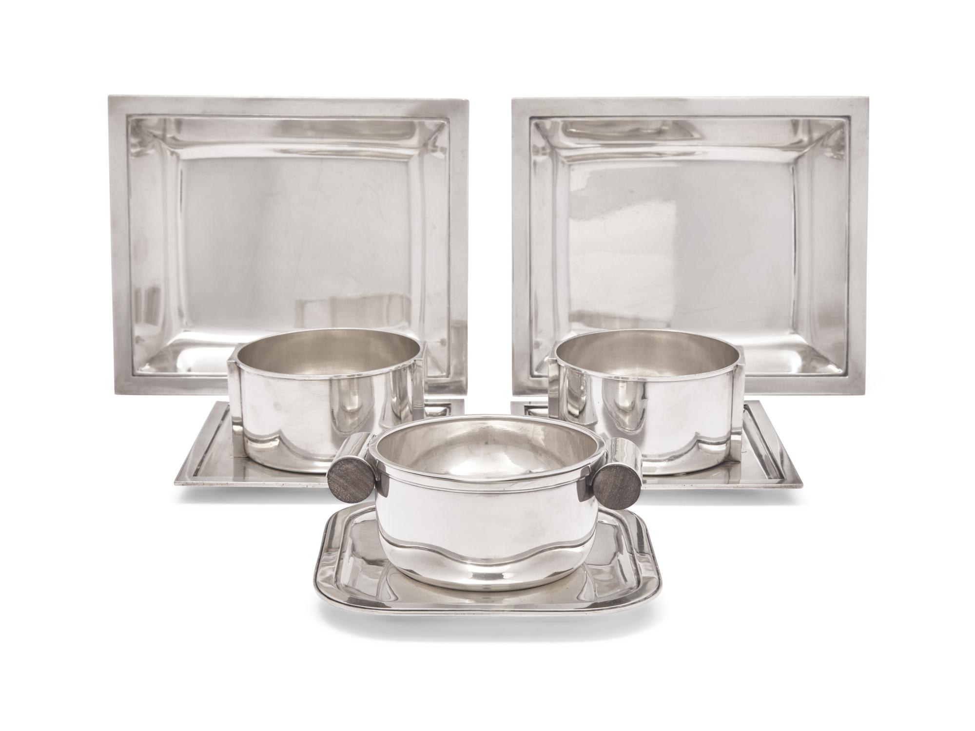 A Group of Puiforcat .950 Silver Table Articles