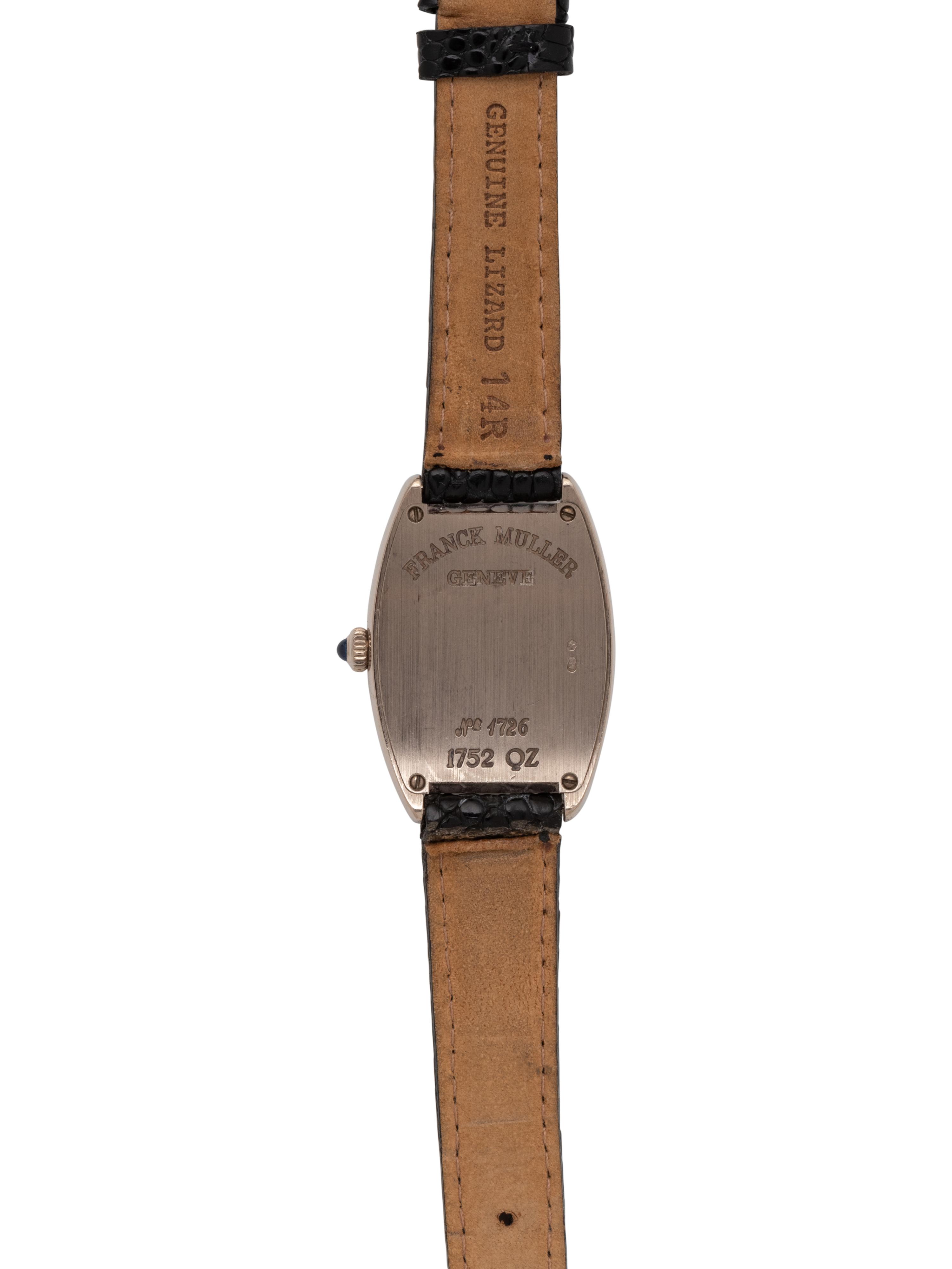 FRANCK MULLER, REF. 1752QZ 18K WHITE GOLD 'CINTRÉE CURVEX' WATCH