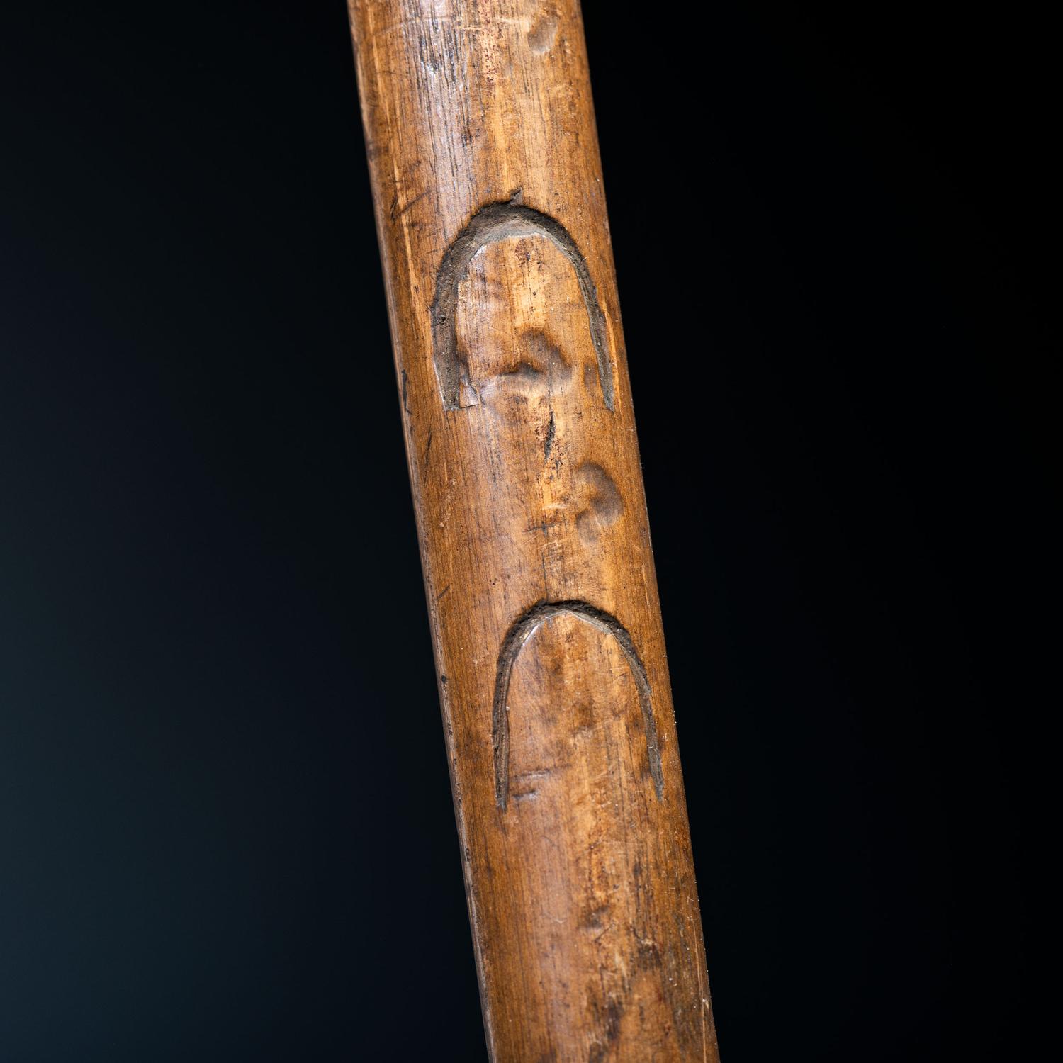 Northern Plains Spike Club, with Horse Track Decorations, From an Estate in Sinking Spring, Ohio