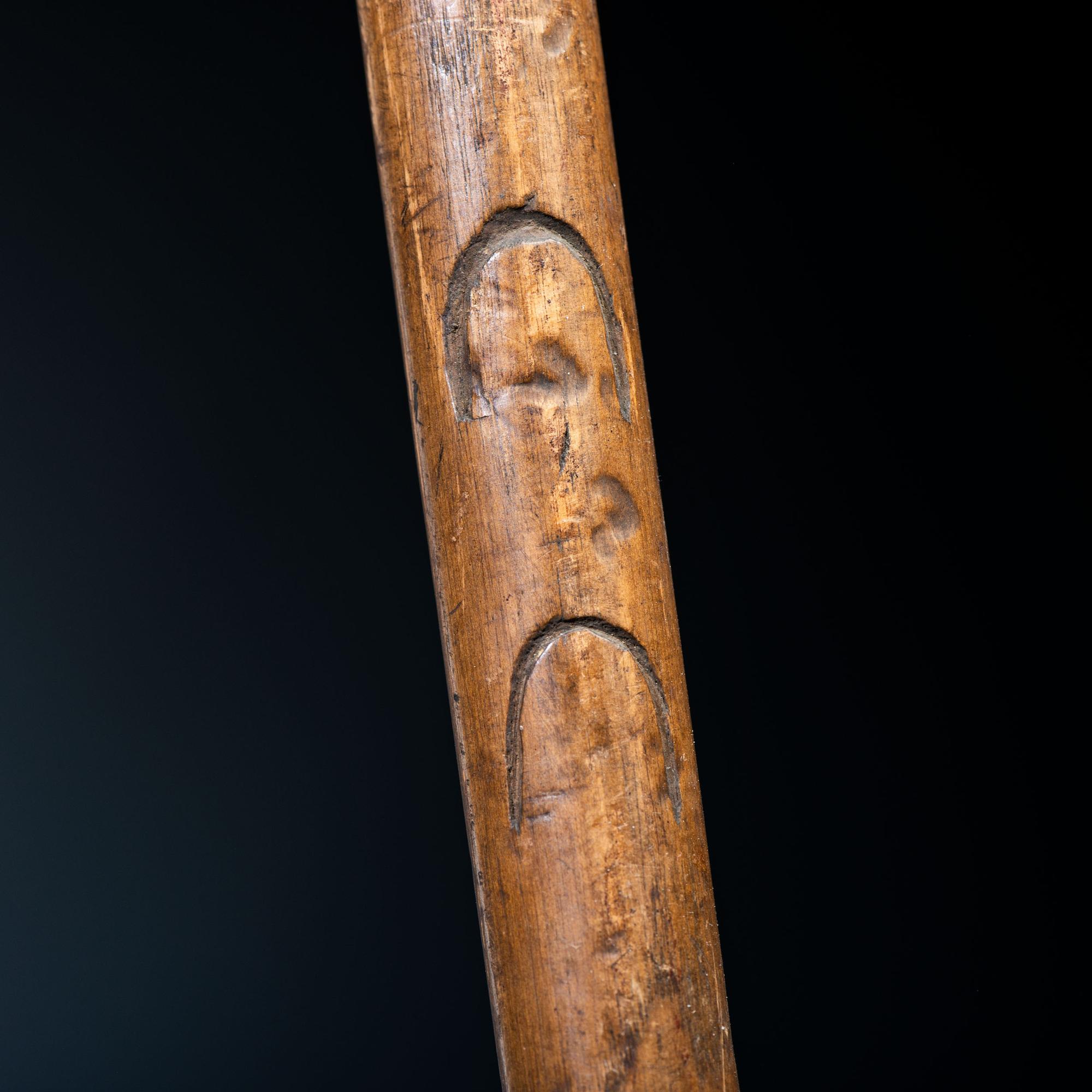 Northern Plains Spike Club, with Horse Track Decorations, From an Estate in Sinking Spring, Ohio