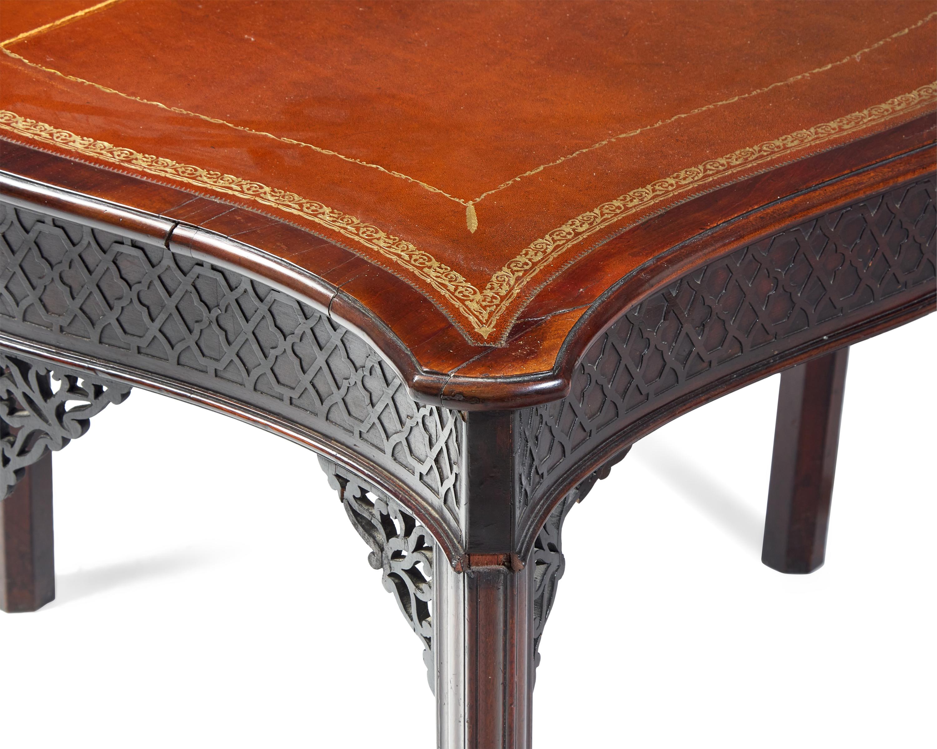 A George III Mahogany Serpentine Flip-Top Table