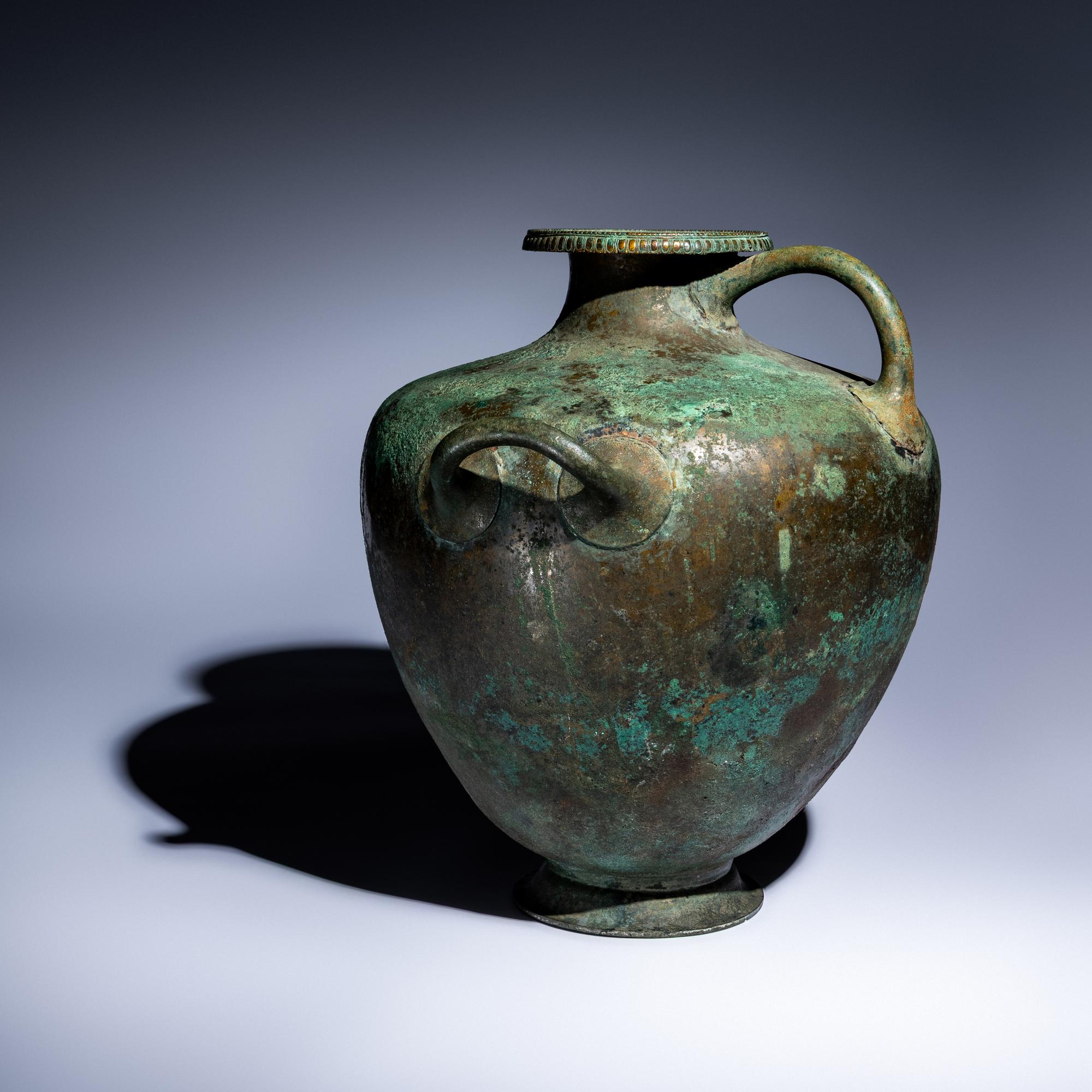 A Greek Bronze Hydria with Inscription