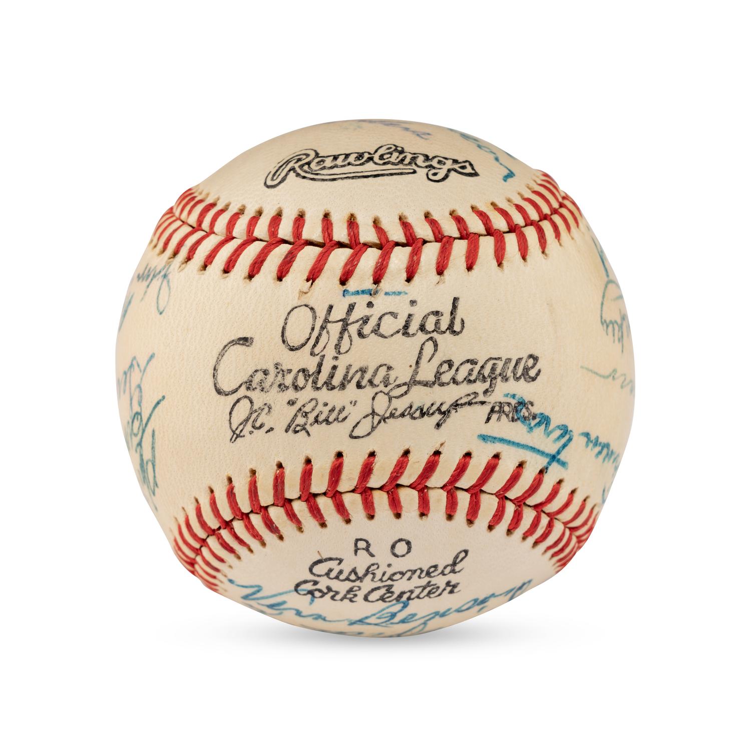 A 1958 Winston Salem Red Birds Team Signed Autograph Baseball