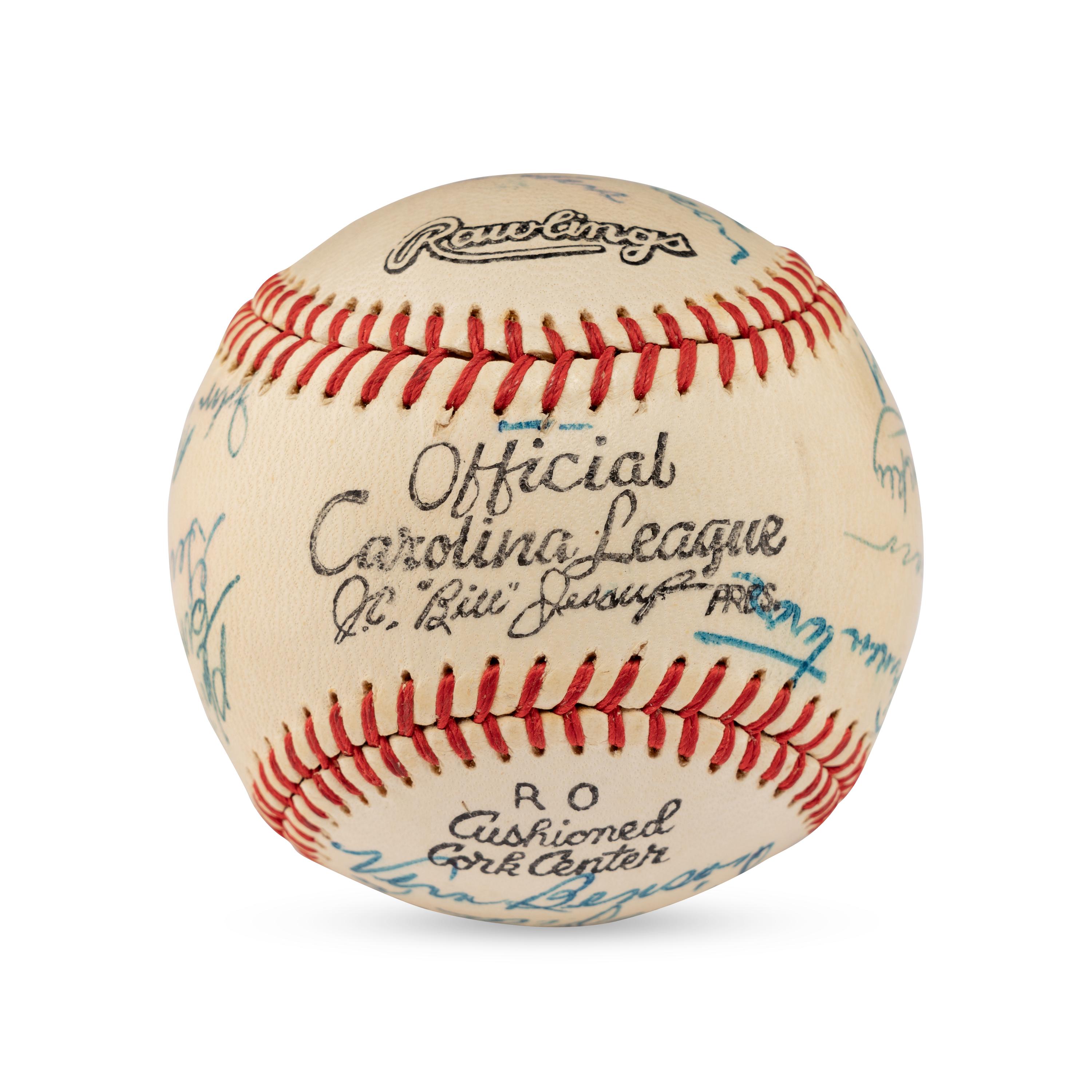 A 1958 Winston Salem Red Birds Team Signed Autograph Baseball