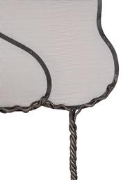 A Pair of Western Style Wrought Iron Fire Screens