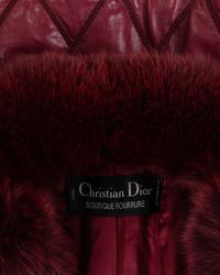 Christian Dior Leather and Fox Fur Coat, 1980s