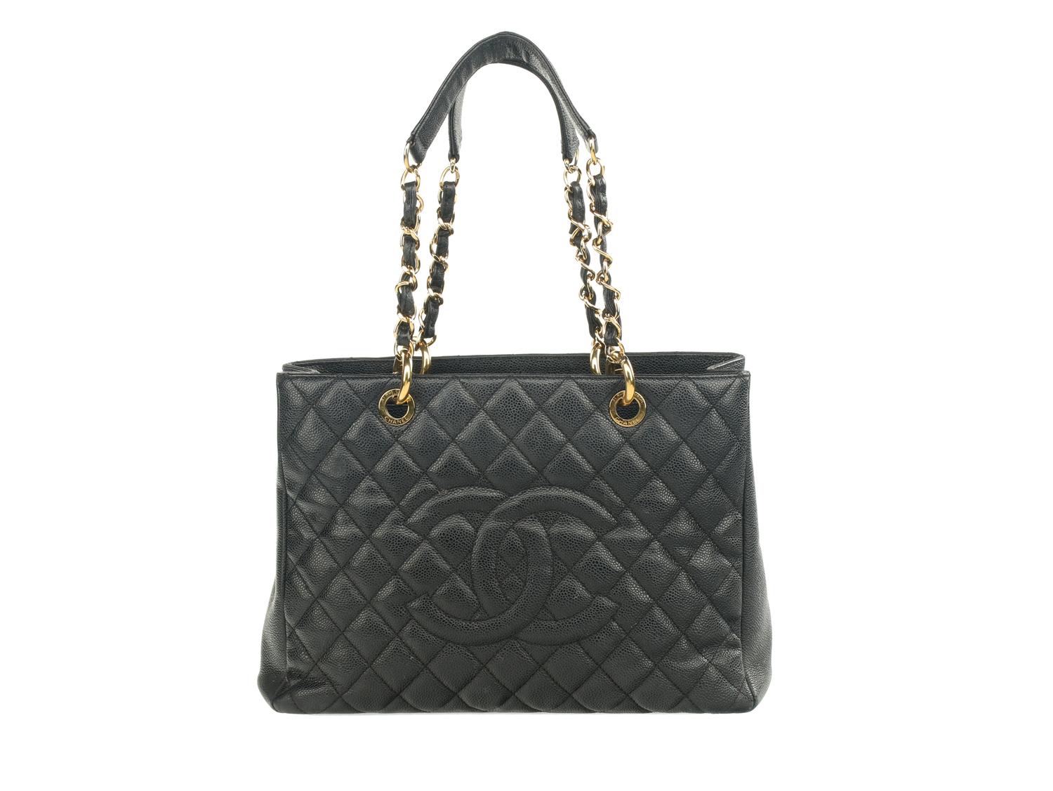 Chanel Grand Shopping Tote in Quilted Caviar Leather, 2011