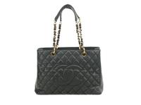 Chanel Grand Shopping Tote in Quilted Caviar Leather, 2011