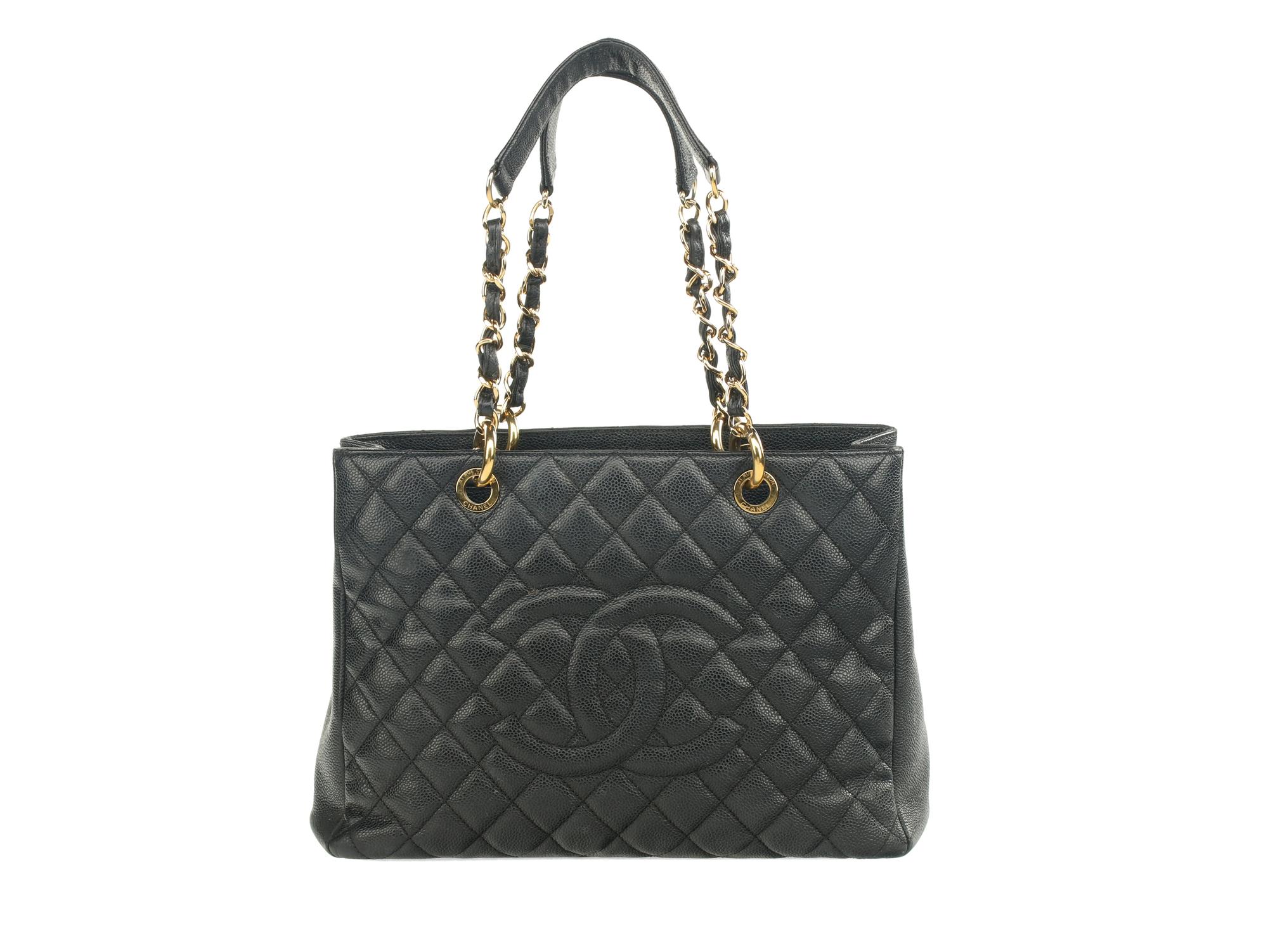 Chanel Grand Shopping Tote in Quilted Caviar Leather, 2011