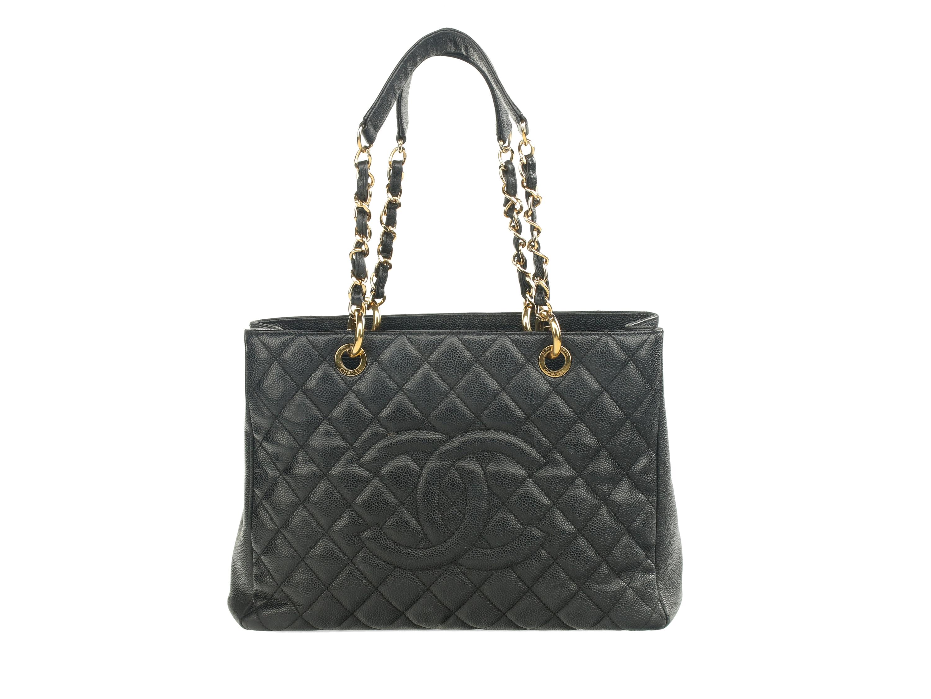 Chanel Grand Shopping Tote in Quilted Caviar Leather, 2011