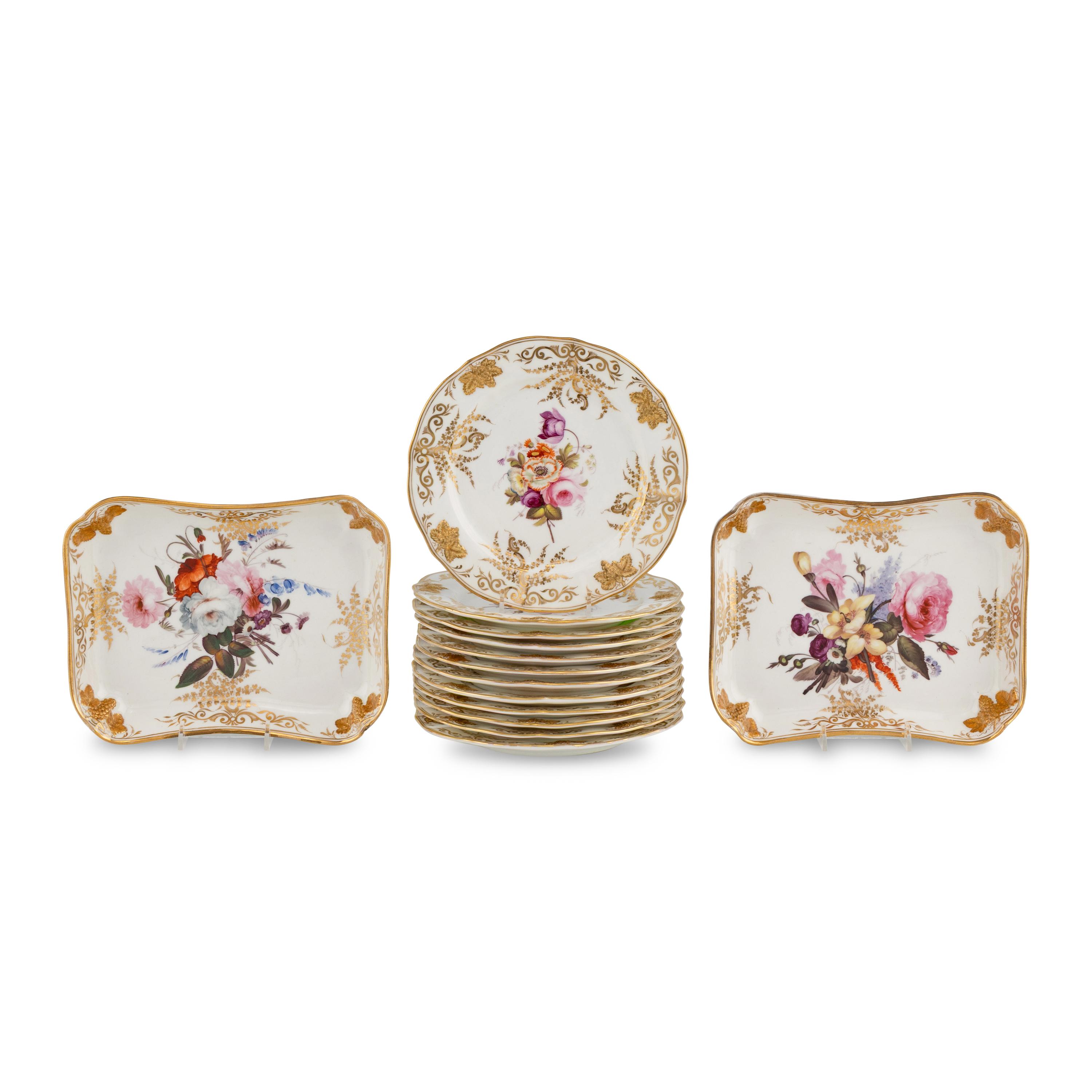 A Coalport Porcelain Dessert Service