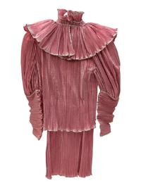Three Crimped Metallic Organza Rodeo Costume Tops