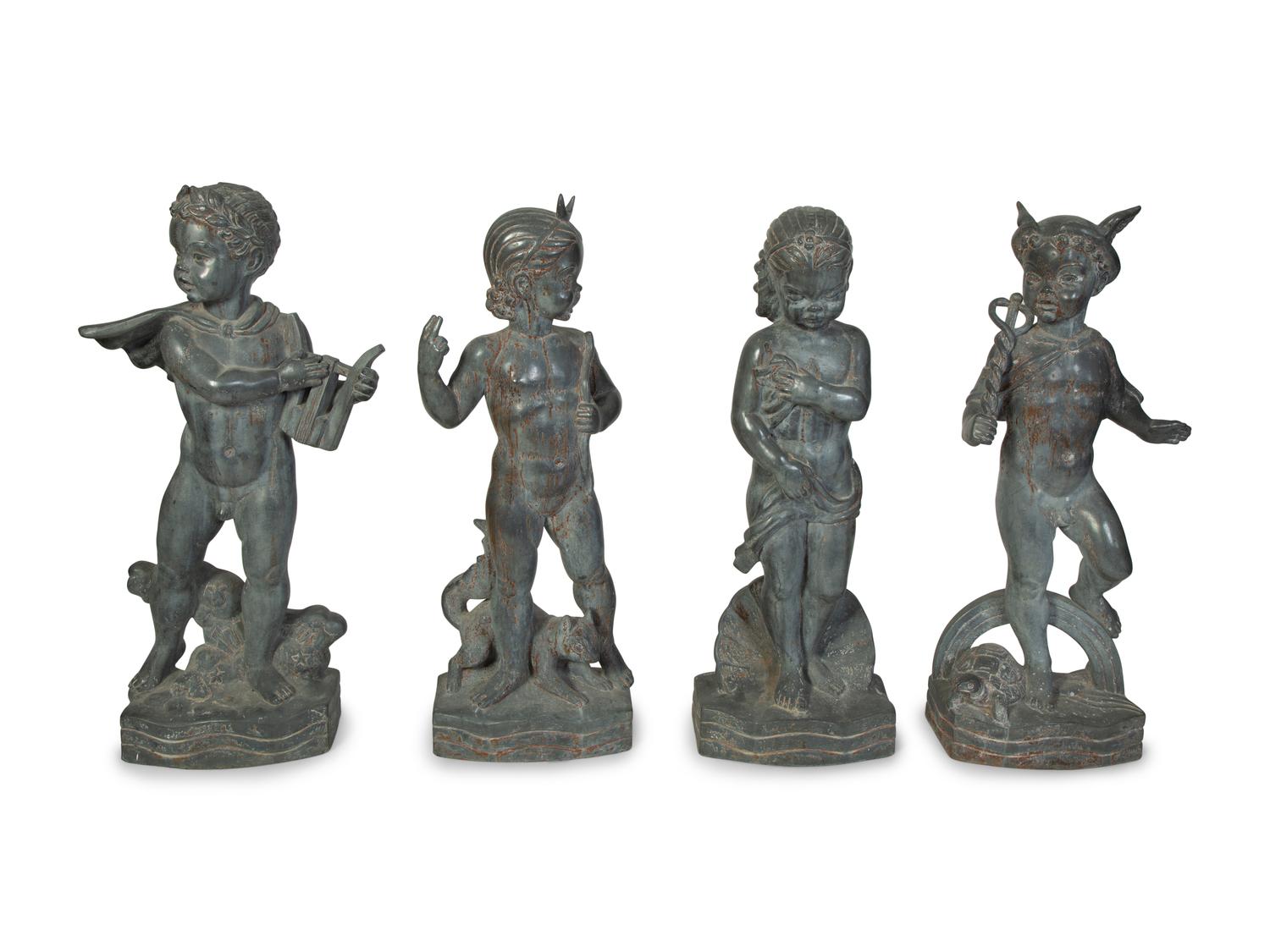 Four Works from The Childhood of Gods Series: Mercury , Venus , Apollo and Diana