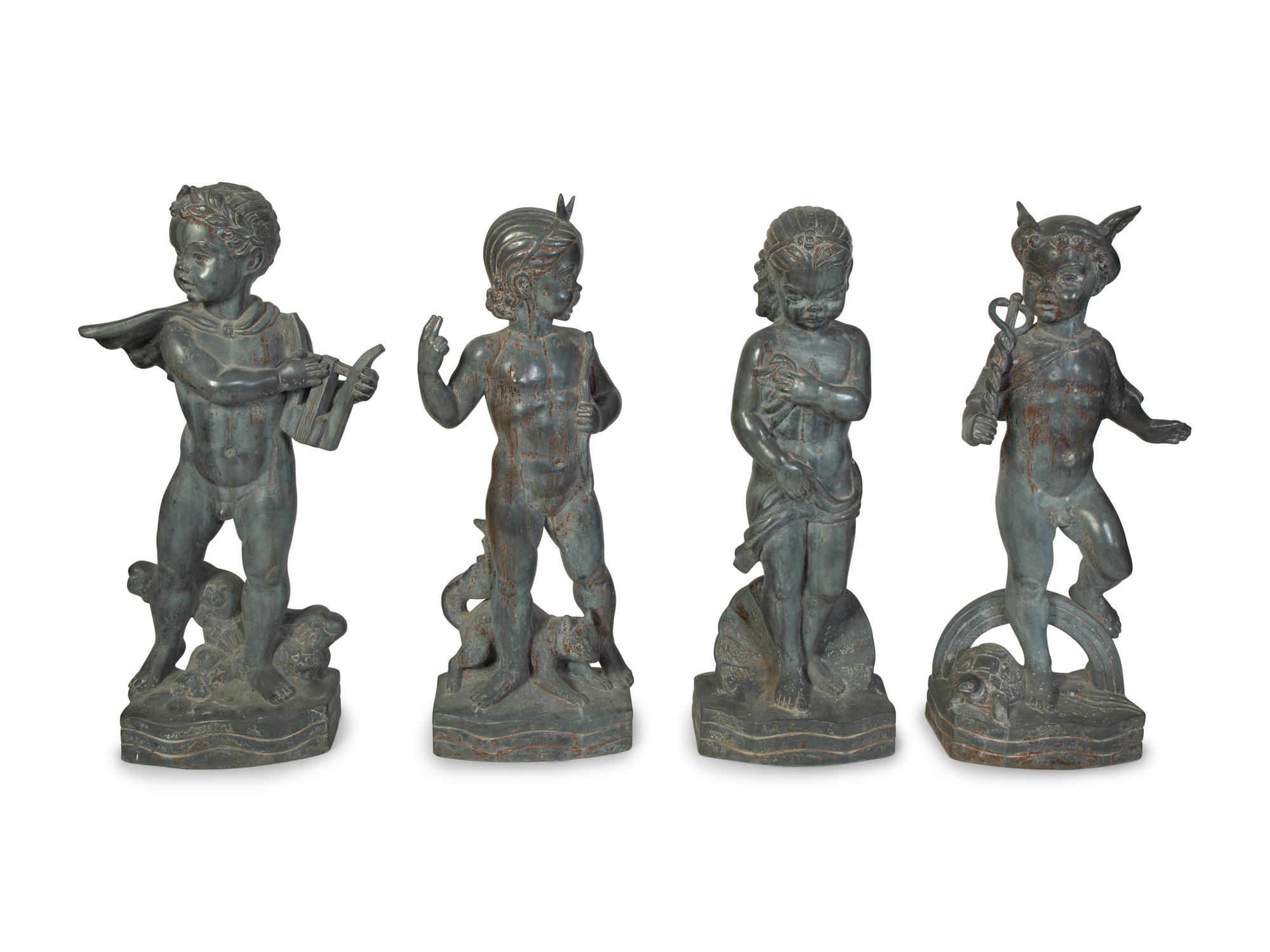 Four Works from The Childhood of Gods Series: Mercury , Venus , Apollo and Diana