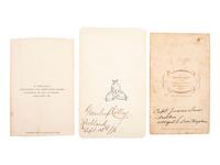 [SCIENCE & TECHNOLOGY]. Charles M. Hayden (1845-1934) archive featuring a patent model for a gun mount with associated photographs, letters, and sketchbook.