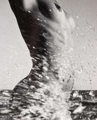 Lucien Clergue (1934-2014) Untitled (Nude in waves,) Greetings card , 1967