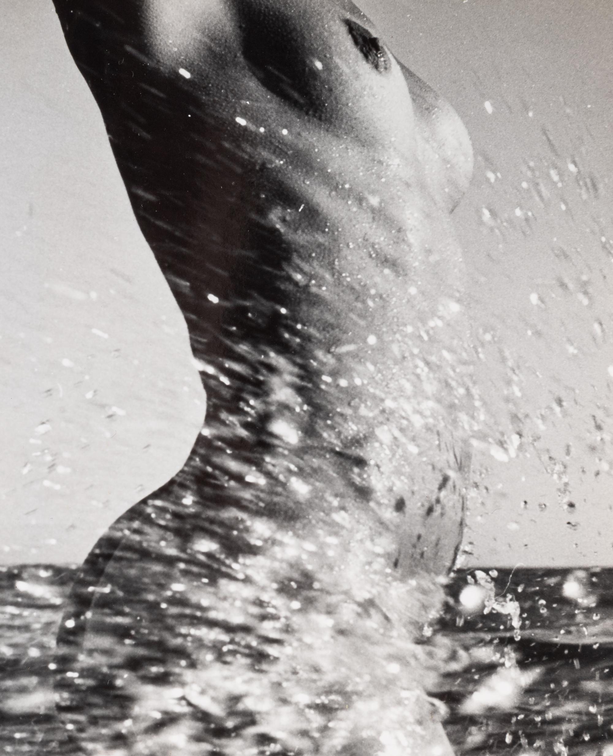 Lucien Clergue (1934-2014) Untitled (Nude in waves,) Greetings card , 1967