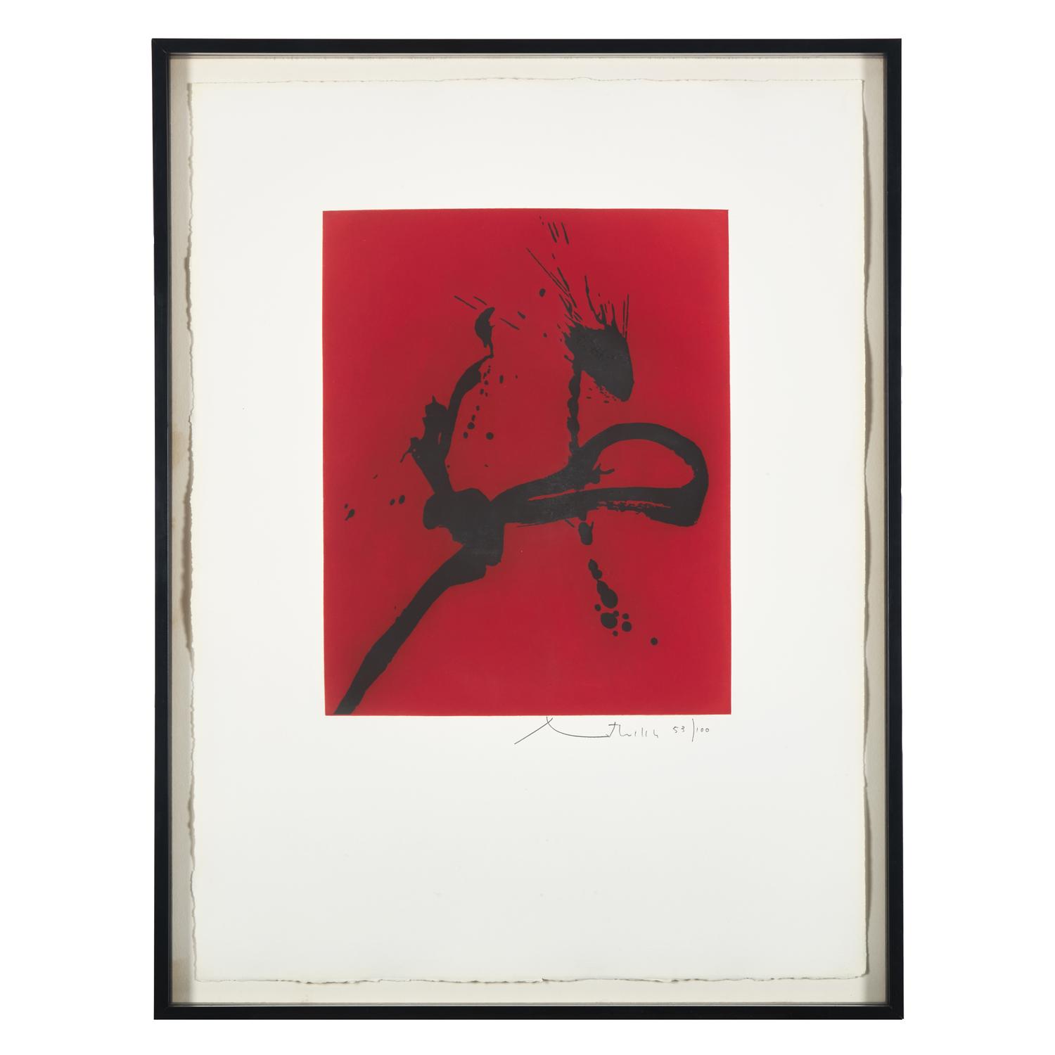 Robert Motherwell (American, 1915-1991) — Gesture IV (State I) , 1977