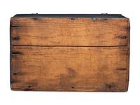 A Country Blue-Painted Pine Dome-Top Chest or Document Box
