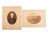 [NAVY]. TILLEY, Benjamin Franklin (1848-1907). Three presidential appointments signed by Ulysses S. GRANT, Grover CLEVELAND, and Theodore ROOSEVELT, with oversize albumen photographs and presentation cane.