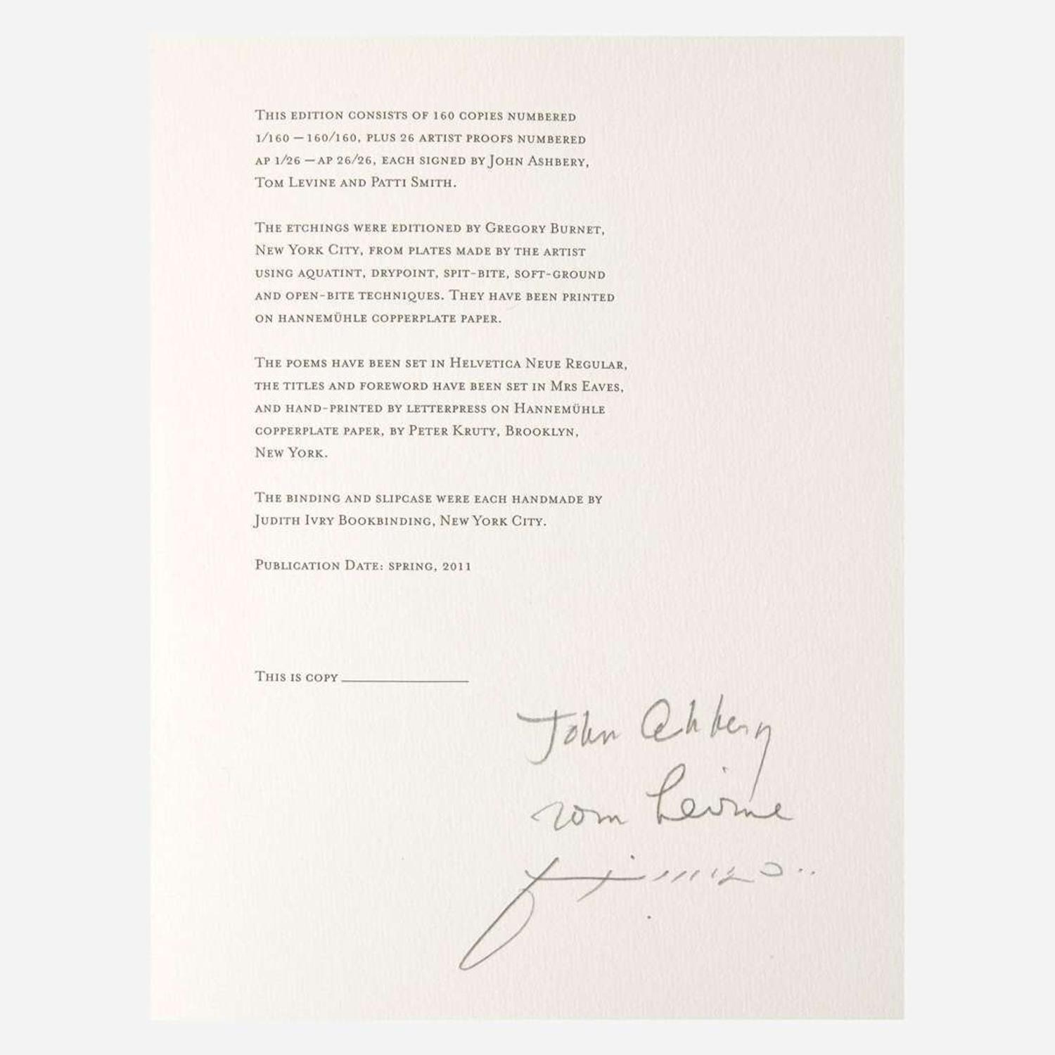 [Private Press] Ashbery, John Years of Indiscretion