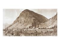 [COLORADO]. Exceptional group of 8 panoramic photographs of southern Colorado towns, comprising: