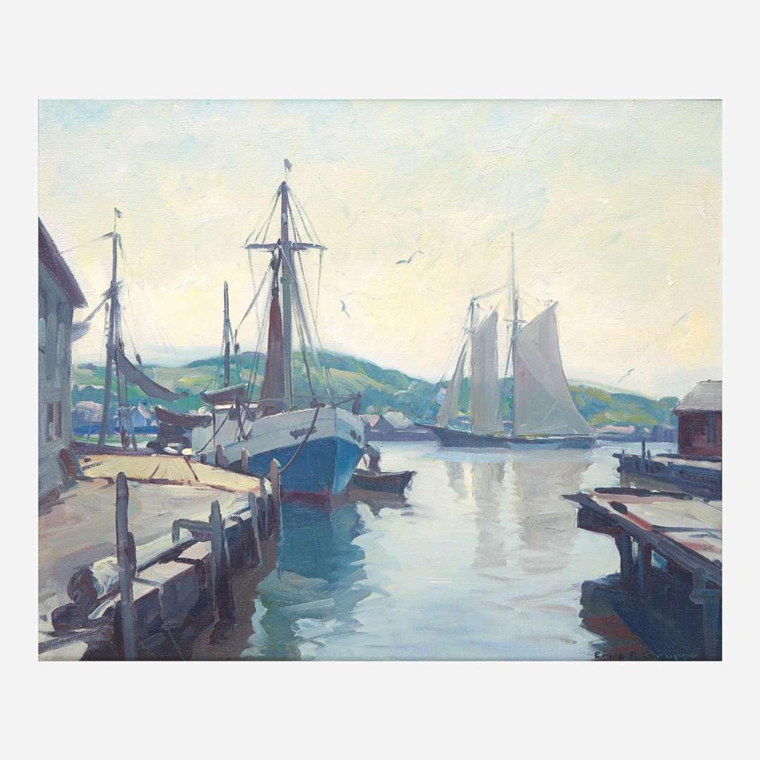 Emile Albert Gruppe (American, 1896–1978) September Morning, Gloucester, MA