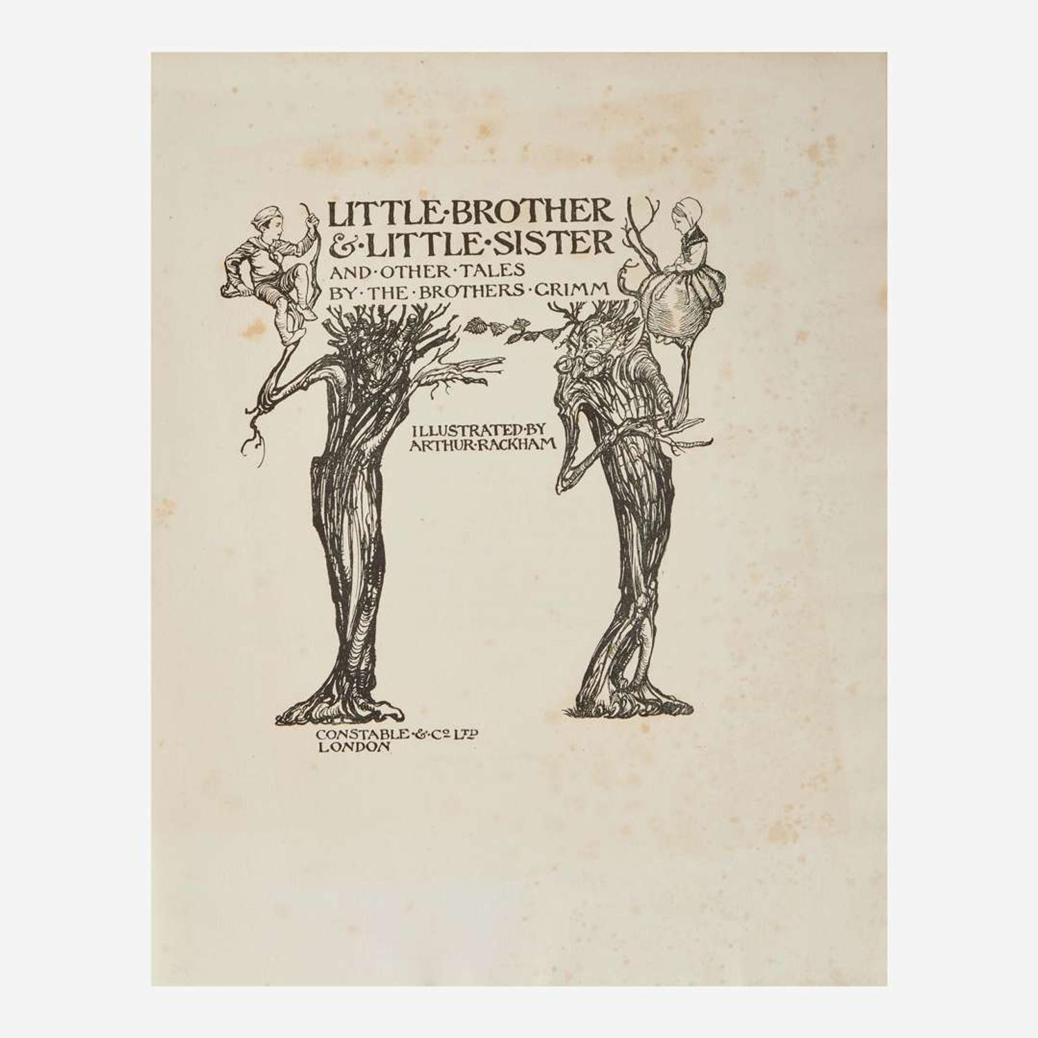 [Children's & Illustrated] [Rackham, Arthur] Grimm, (Jacob and Wilhelm) Little Brother & Little Sister and Other Tales