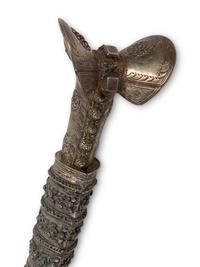 Two Turkish Silver Swords with Sheaths
