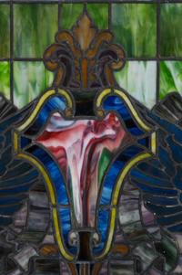 A Rudy Bros. Stained Glass Window Panel