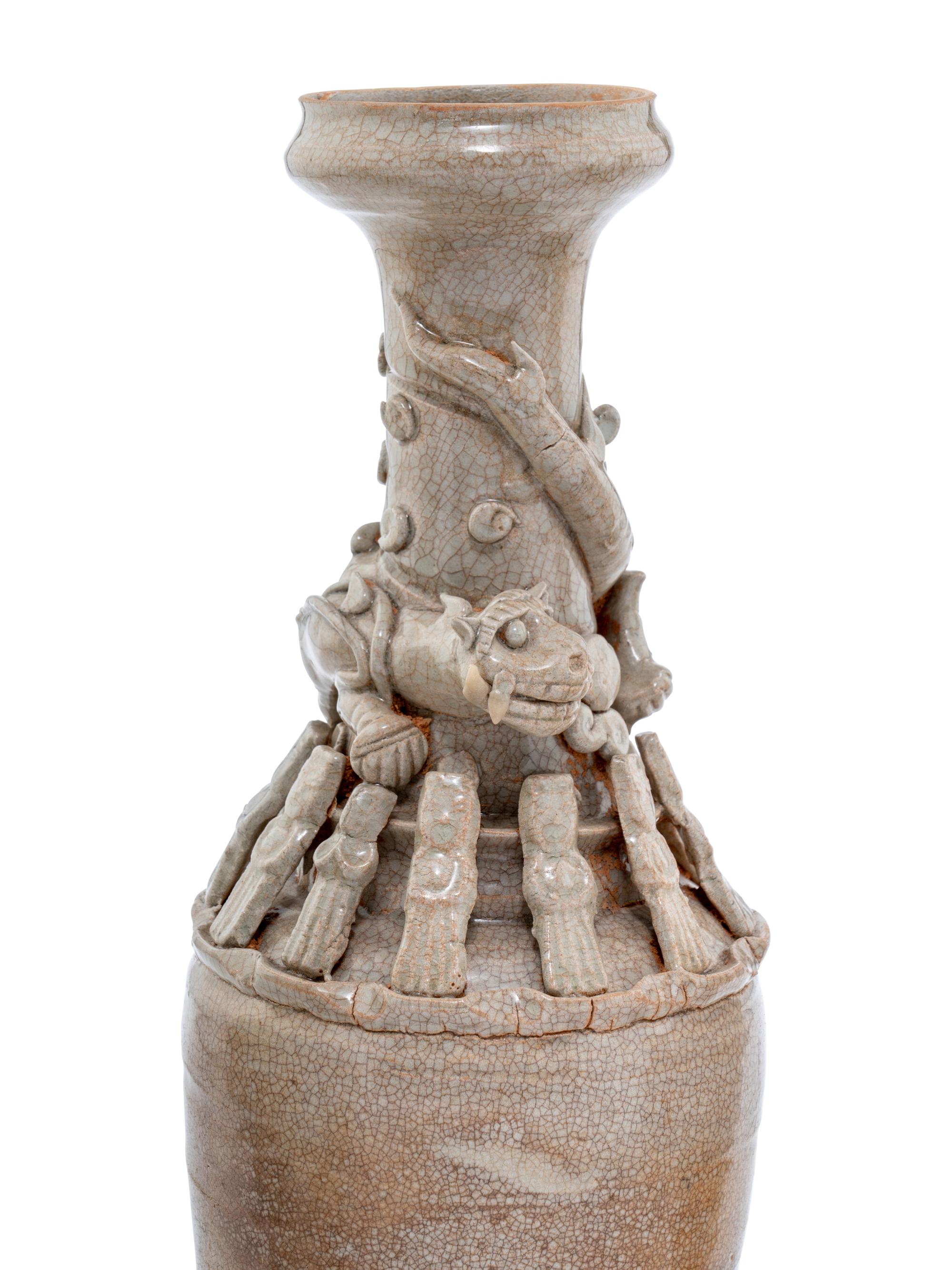 Four Chinese Pottery Funerary Vases