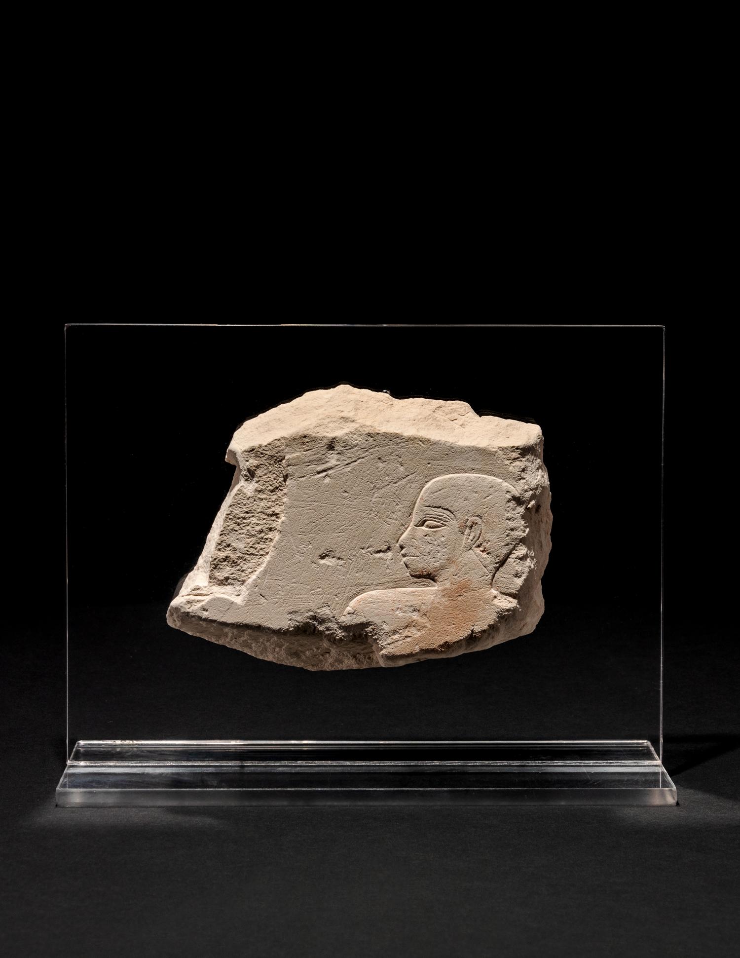 An Egyptian Limestone Relief