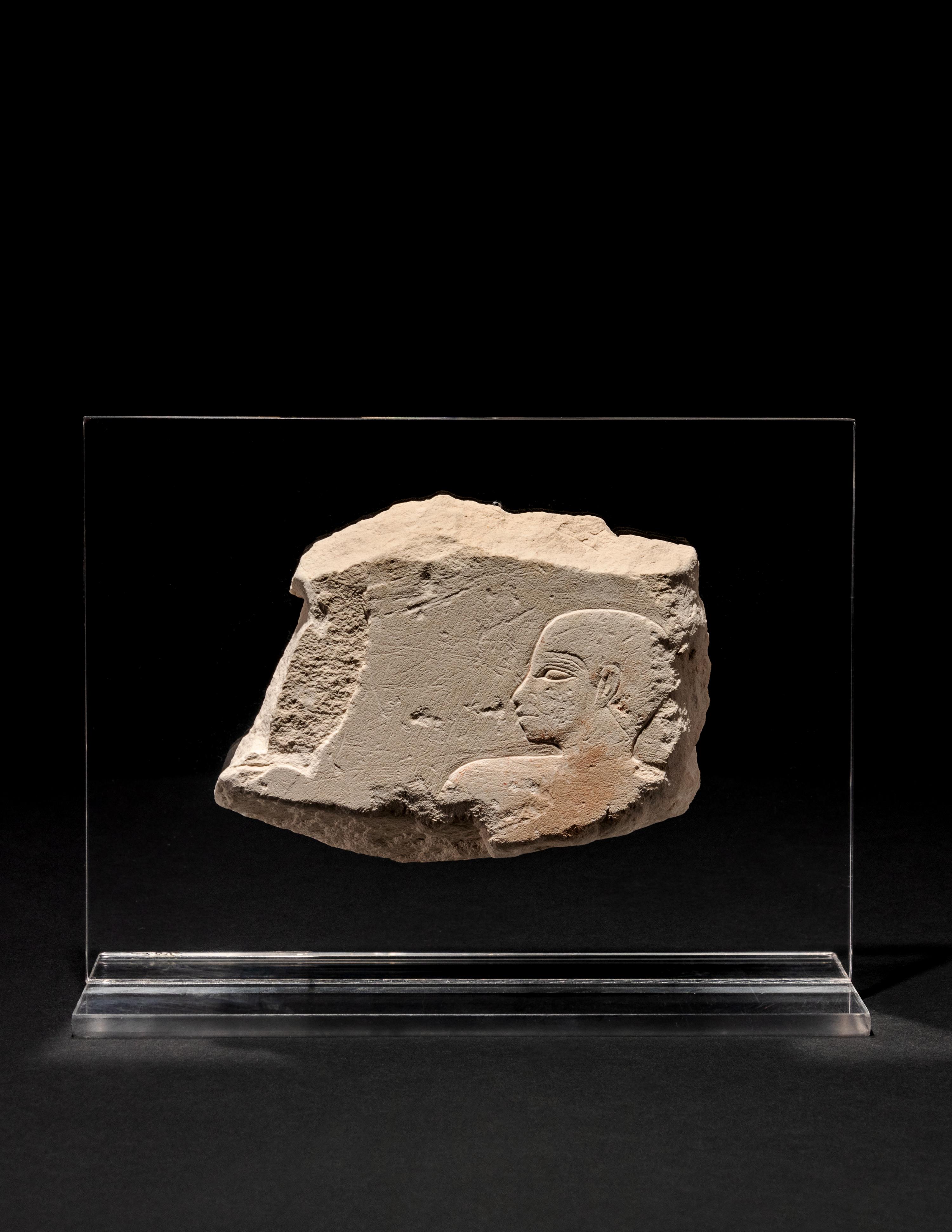 An Egyptian Limestone Relief