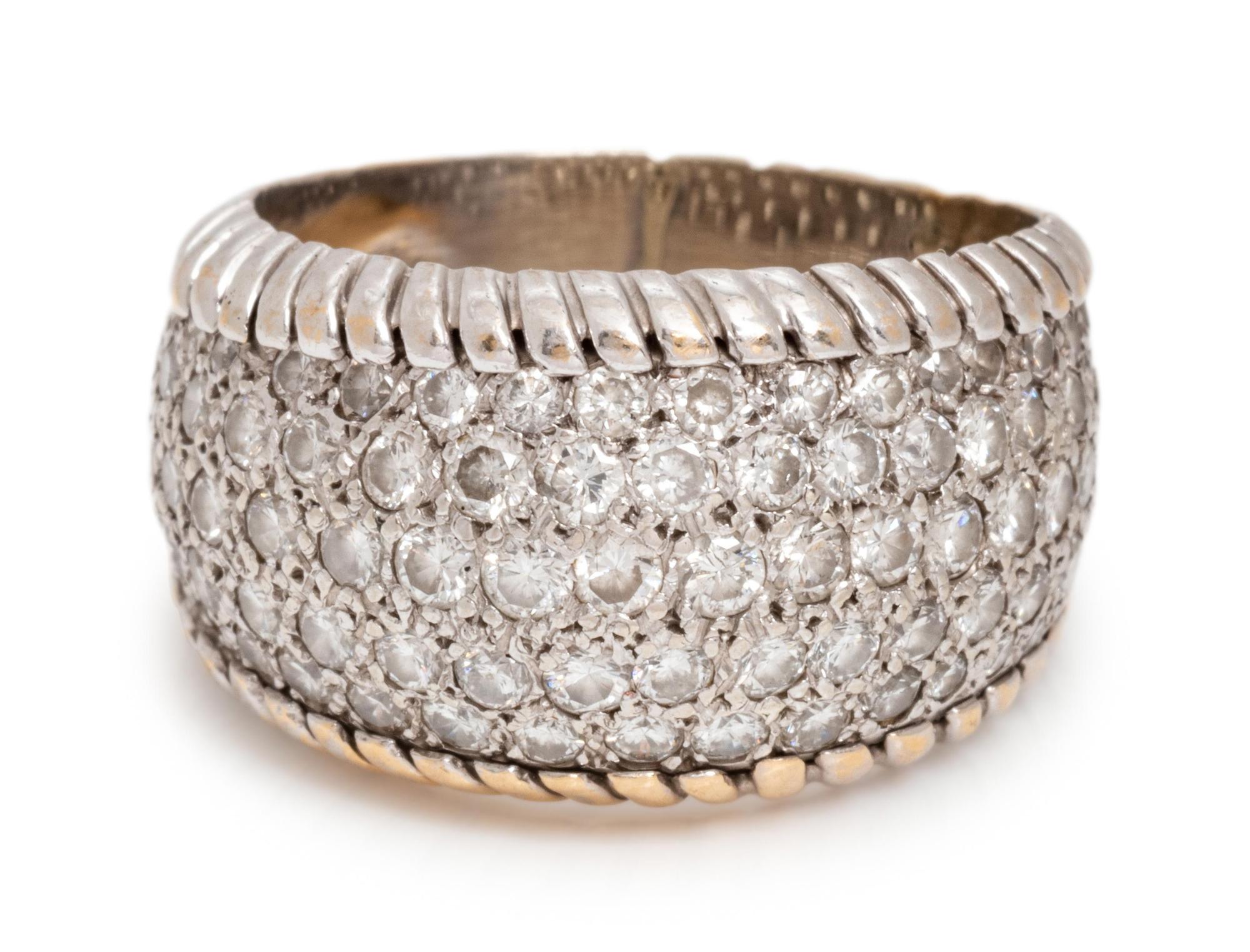 A White Gold and Diamond Ring,