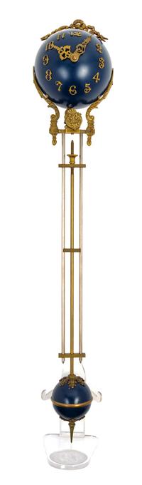 A French Cast Metal Figural Pendulum Clock