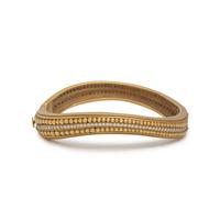 KIESELSTEIN-CORD, YELLOW GOLD AND DIAMOND BANGLE BRACELET