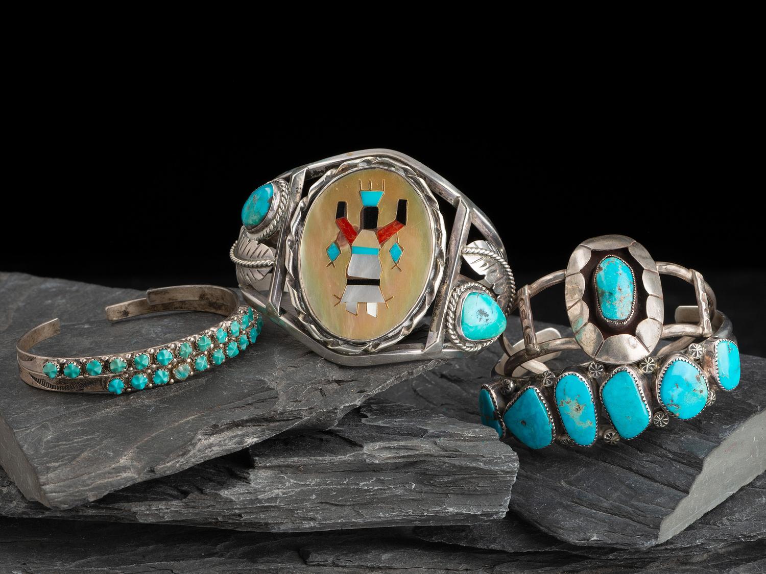 Navajo Silver Cuff Bracelets